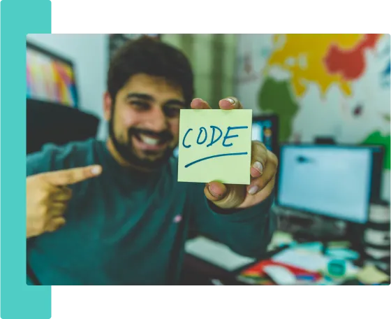 Web developer and app developer at work on a Slickview Studios project